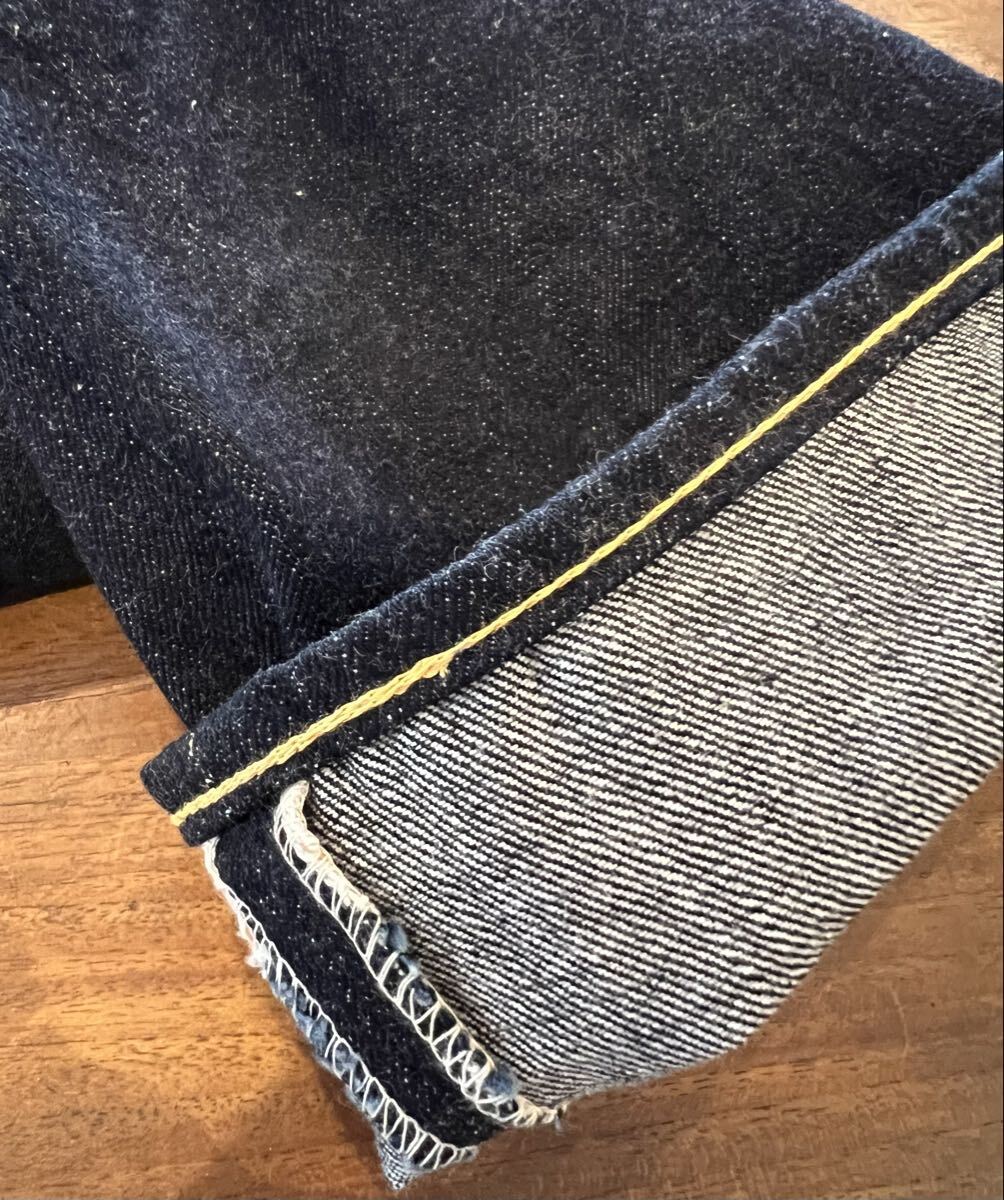 THE FLAT HEAD ザフラットヘッド 3007 W34 濃紺 ジーンズ デニムパンツ デニム ブーツカット 3005 ワンウォッシュ_画像7