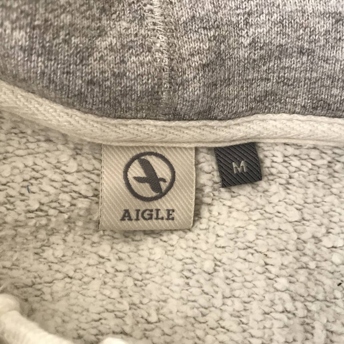 AIGLE Aigle женский полный Zip тренировочный Parker вышивка ввод прекрасный товар size M BEJ2205