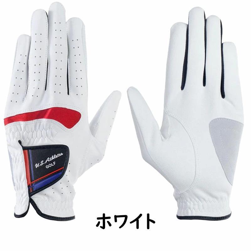 新品　USアスリート★U.S.Athletes★ゴルフ グローブ両手用（左右セット）/ホワイト　サイズS（21cm~22cm)　1セット_画像3