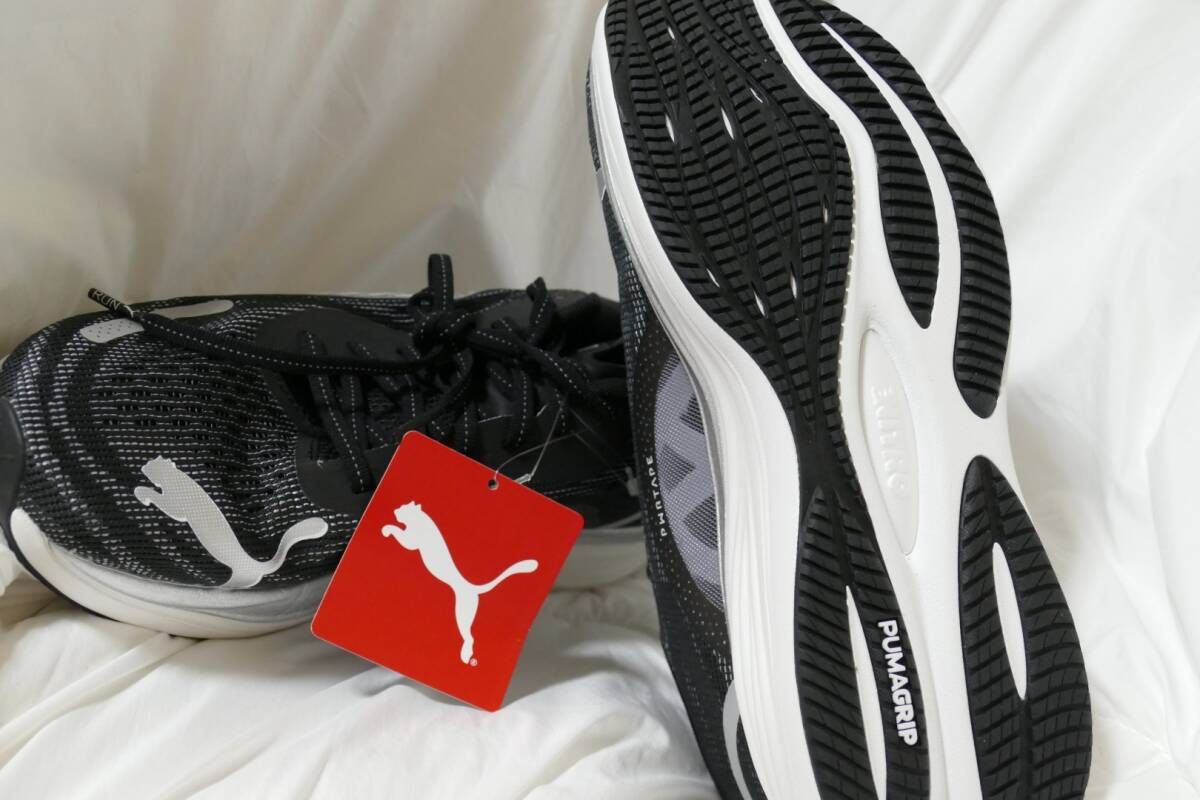 KPK12★2025年モデル★サンプル品★PUMA★プーマ★ディヴィエイトニトロ 3ランニングシューズ★27.0/BK_画像7