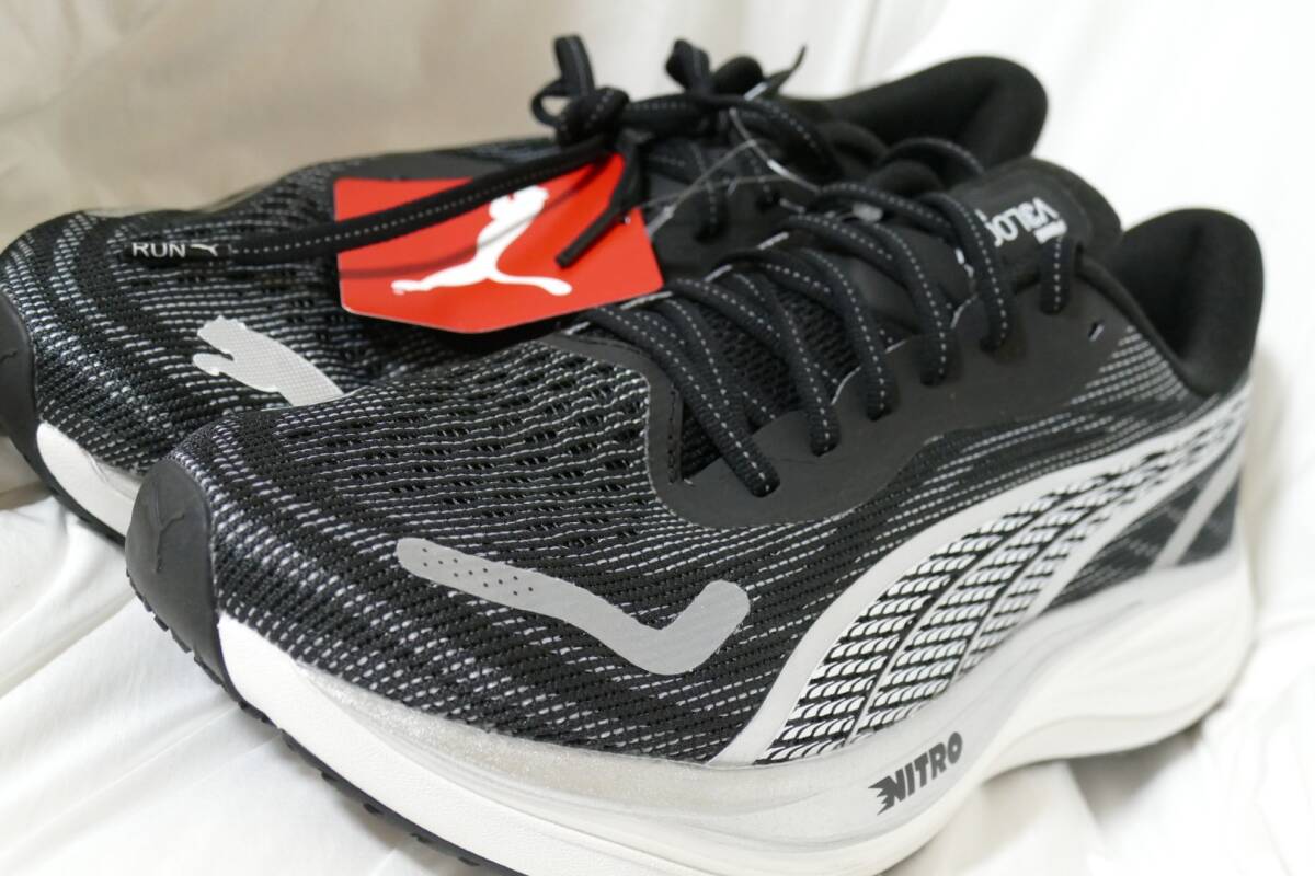 KPK12★2025年モデル★サンプル品★PUMA★プーマ★ディヴィエイトニトロ 3ランニングシューズ★27.0/BK_画像2