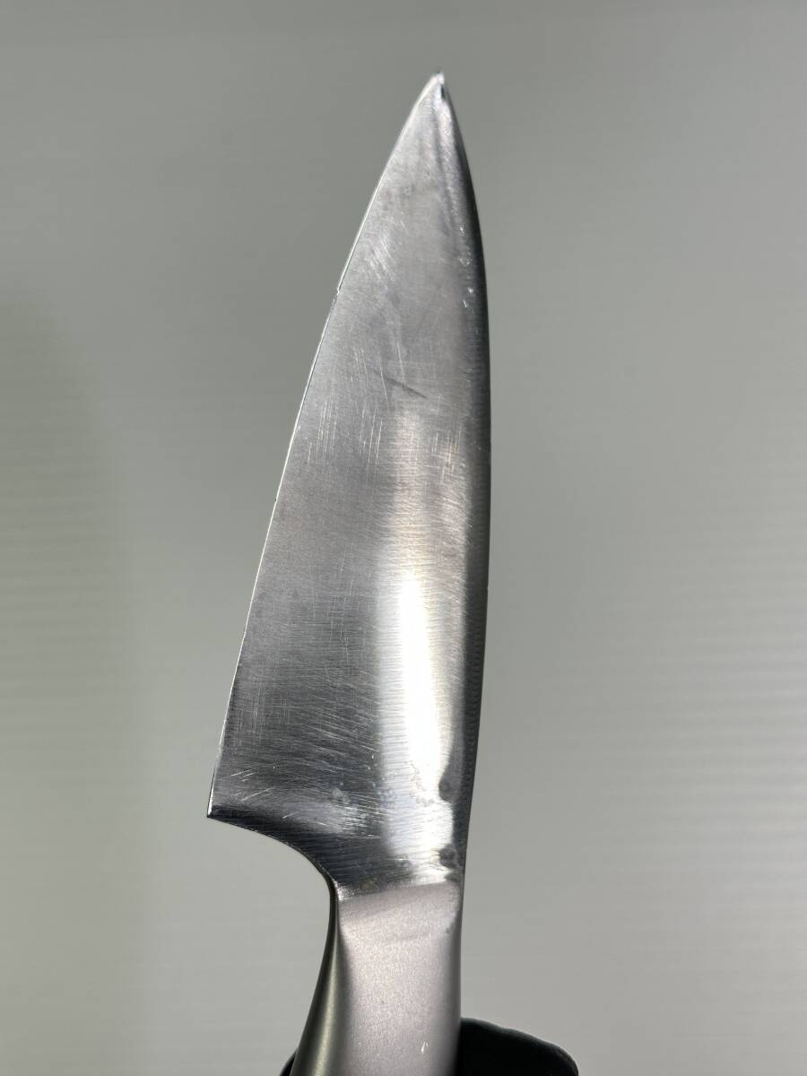 【中古】下村工業 ヴェルダン 小出刃庖丁　小魚用　オールステンレス一体成形_画像7