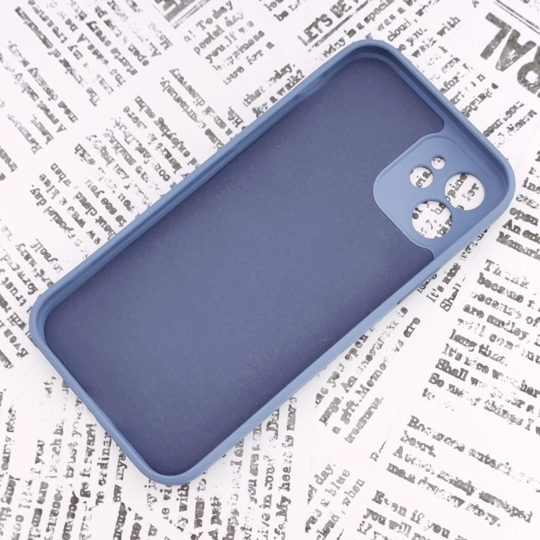 iPhone 12 シリコンケース [03] アッシュブルー (3)_画像2