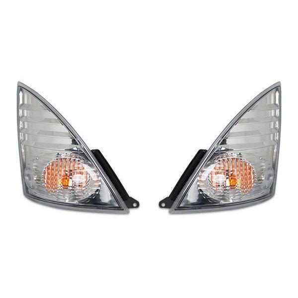 日野 レンジャープロ 標準 ワイド メッキコーナーパネル クリスタルコーナーレンズ セット_画像4