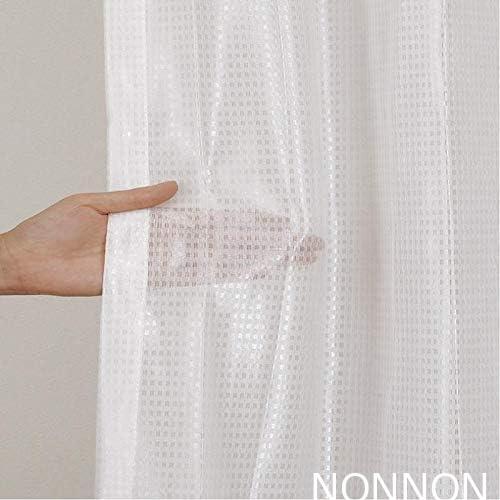 cloth shop布や レースカーテン 2枚組 幅100 x 丈176cm UVカット 日中 外から見えにくい 断熱 保温 おし_画像2