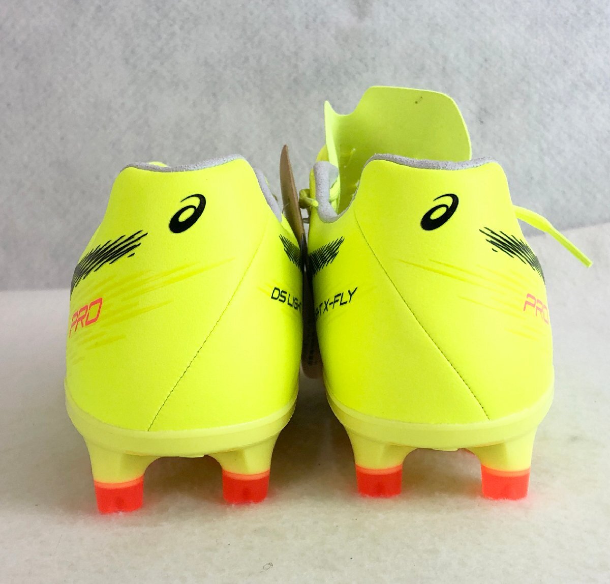 ☆未使用品☆サッカースパイク DS LIGHT X-FLY PRO 2 PARIS 1101A074-750 SAFETY YELLOW/BLACK 25.5cm asics アシックス