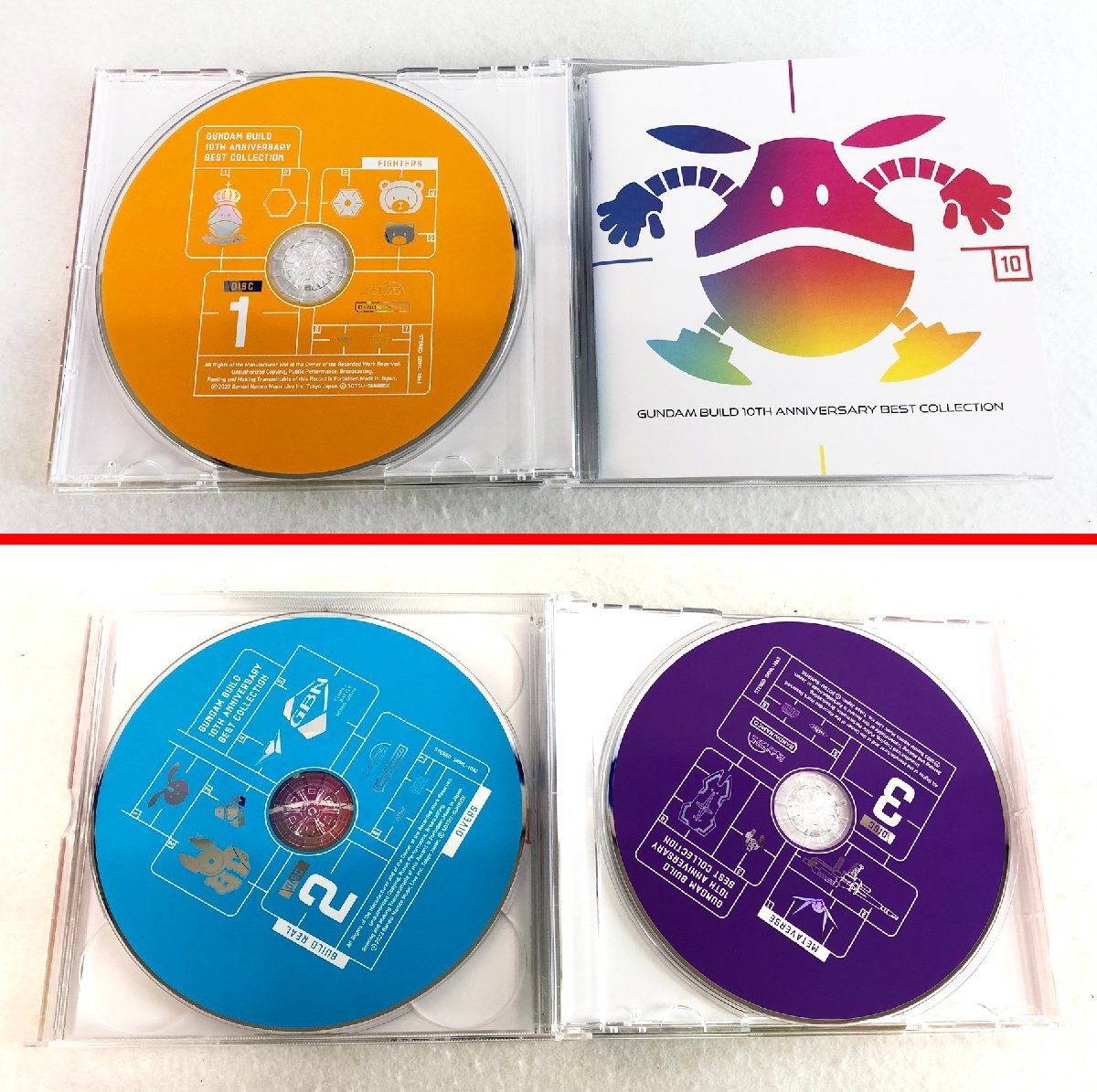 ★中古品★CD2点セット 機動戦士ガンダム 40th Anniversary BEST ANIME MIX/「ガンダムビルドシリーズ」 10周年 BEST Collection_画像4