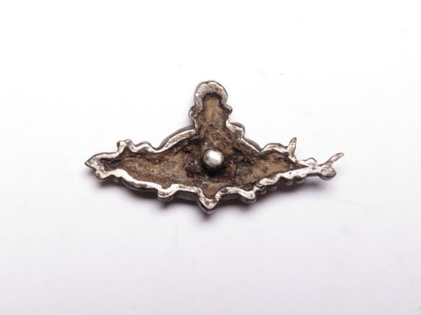 [12204] Edo ~ Meiji оригинал меч принадлежности бонсай горшок серебряный металлические принадлежности ( первый товар * покупка товар )