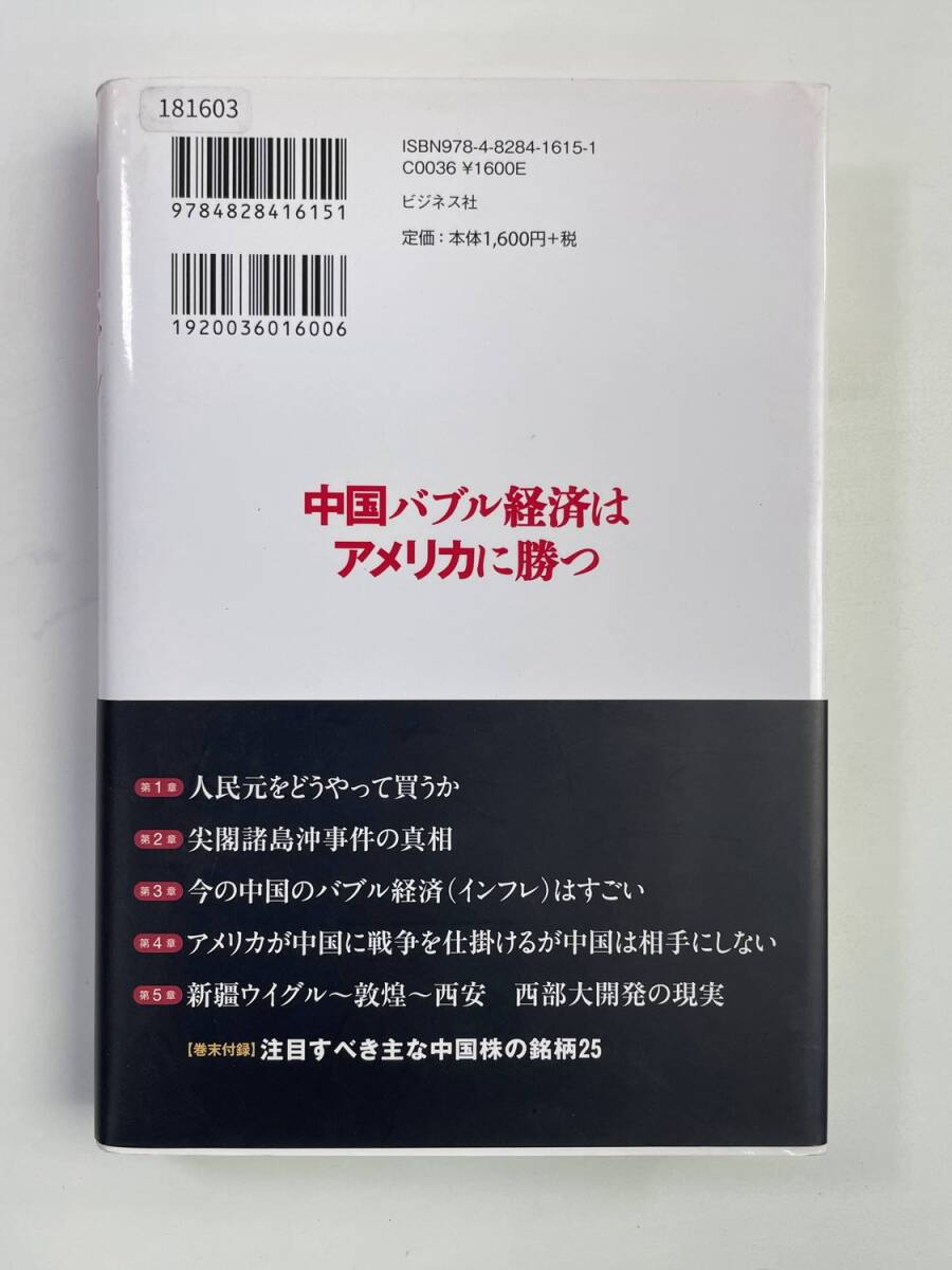 中国バブル経済はアメリカに勝つ　　副島隆彦　ビジネス社　 平成23年 2011年発行初版【K181603】_画像4
