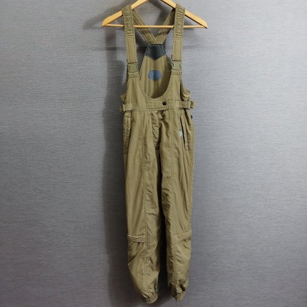J984 killy キリー スノー ウェア オーバーオール パンツ スキー スノーボード ウィンター スポーツ フットカバー付 カーキ系 M アシックス_画像1