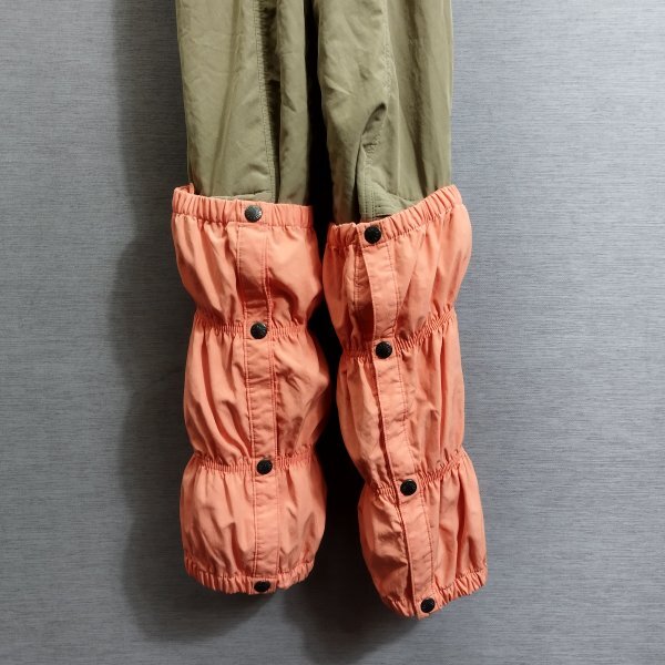 J984 killy キリー スノー ウェア オーバーオール パンツ スキー スノーボード ウィンター スポーツ フットカバー付 カーキ系 M アシックス_画像8