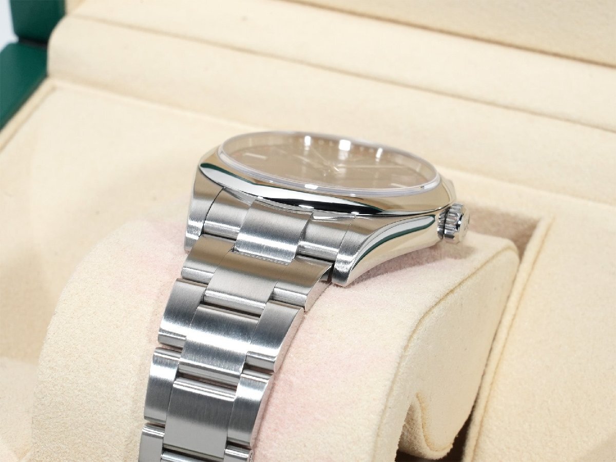 ロレックス オイスターパーペチュアル39 Ref.114300 ステンレススチール レッドグレープ文字盤_画像6
