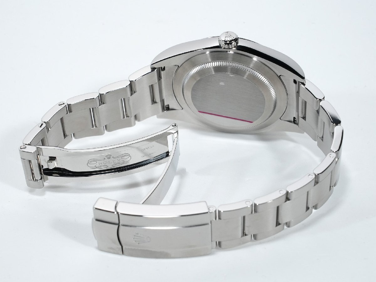 ロレックス オイスターパーペチュアル39 Ref.114300 ステンレススチール レッドグレープ文字盤_画像8