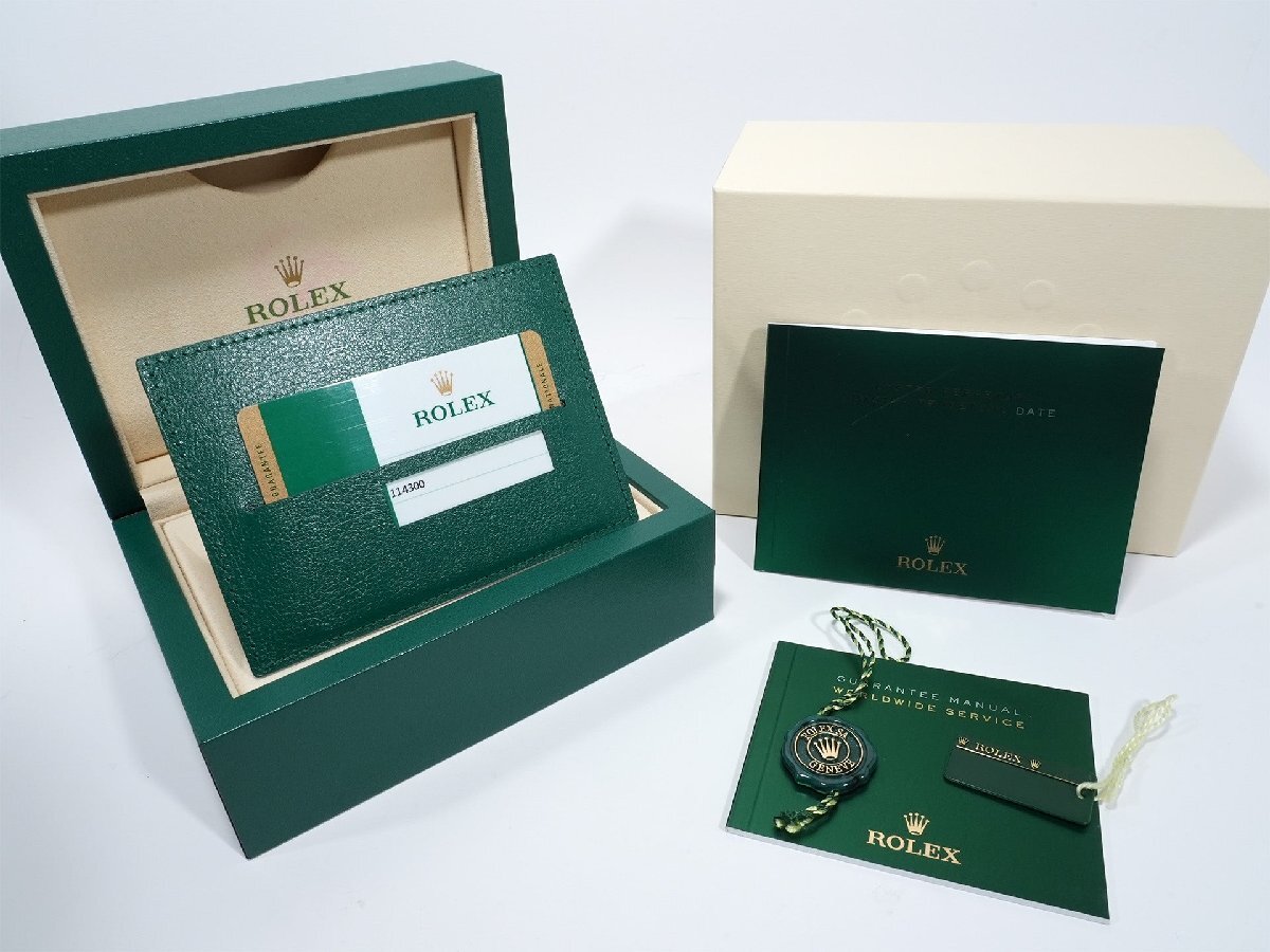 ロレックス オイスターパーペチュアル39 Ref.114300 ステンレススチール レッドグレープ文字盤_画像10