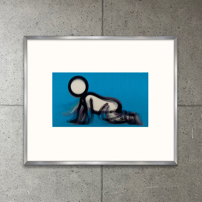  ограничение коврик рамка товар /Julian Opie[Dino crawling 2012]