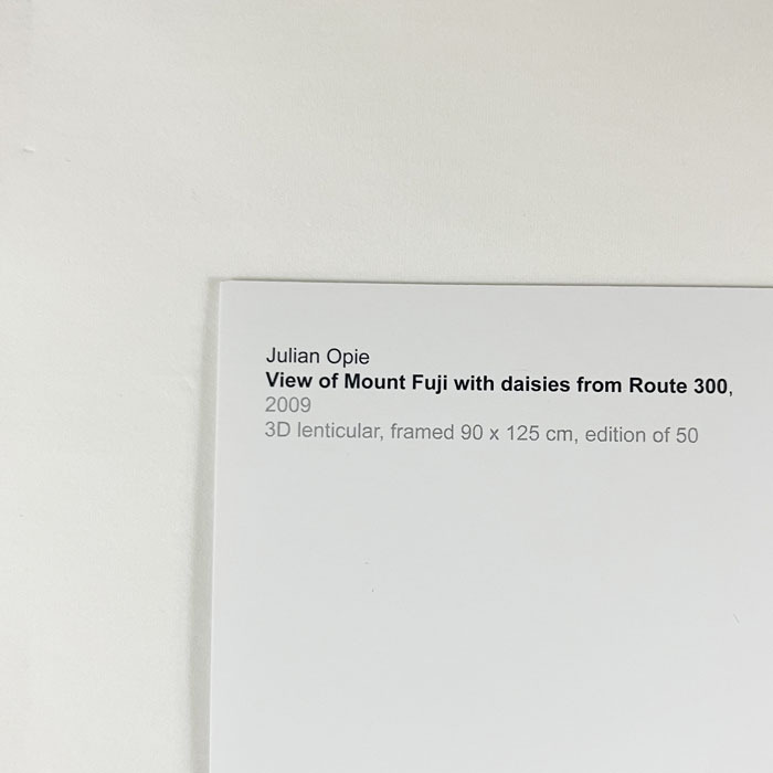  ограничение коврик рамка товар /Julian Opie[View of Mount Fuji with daisies from route300]