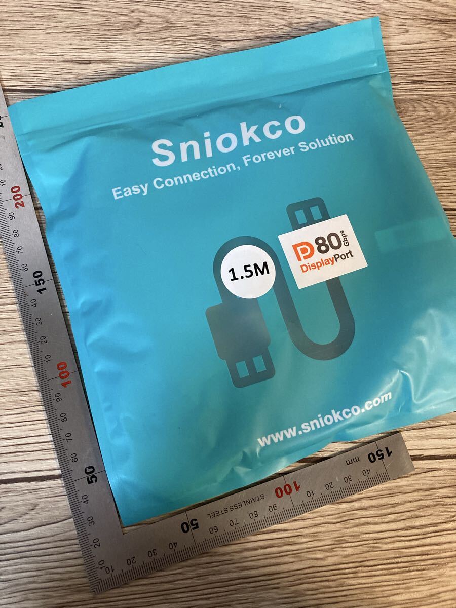 【開封のみ】Sniokco ★80Gbps DisplayPortケーブル 2.1 1.5M VESA認証済み16K対応DPケーブル、16K@60Hz・8K@240Hz_画像8