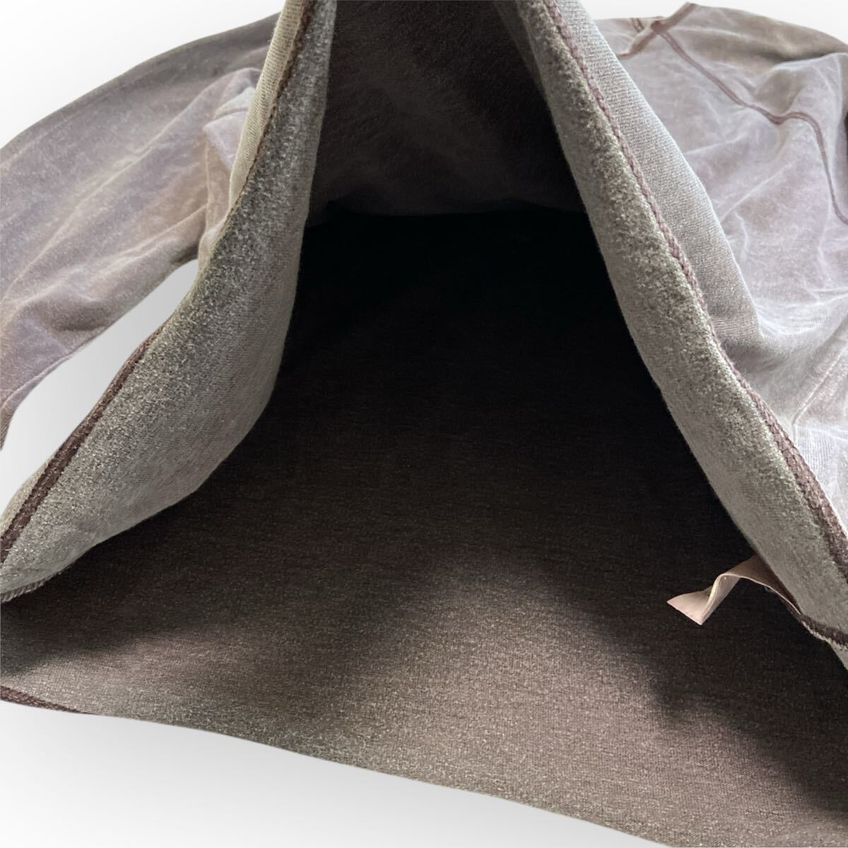 UNITED ARROWS ブルーレーベル カットソー 長袖 Tシャツ ダメージ 綿100% 赤茶色 レディースメンズL_画像7