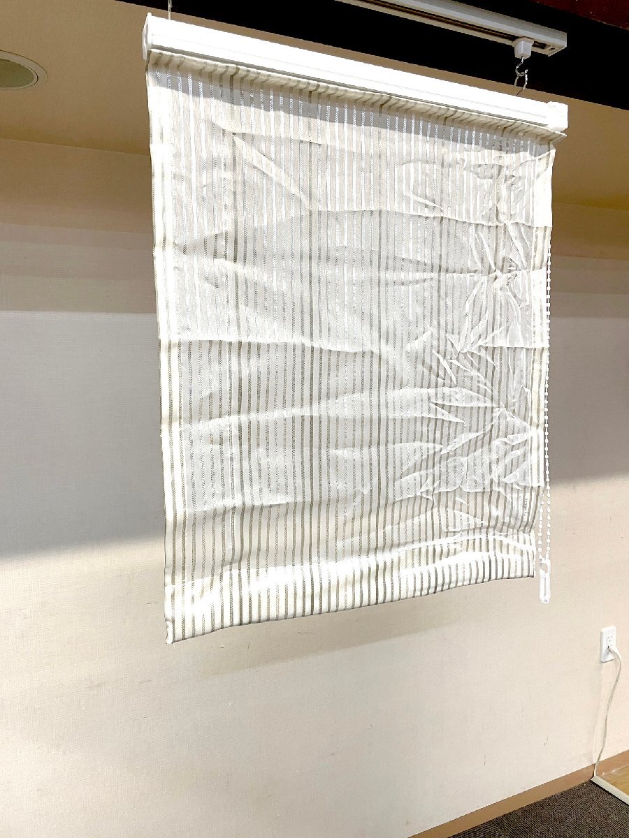 【福岡】W550 シェードカーテン sangetsu サンゲツ W550 H660 D35 取付金具付き モデルR展示品◆CR961_Yt_画像2