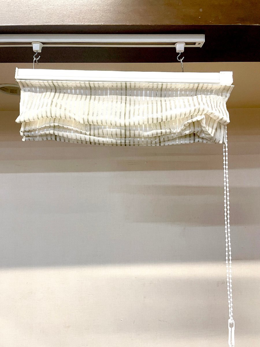 【福岡】W550 シェードカーテン sangetsu サンゲツ W550 H660 D35 取付金具付き モデルR展示品◆CR961_Yt_画像4