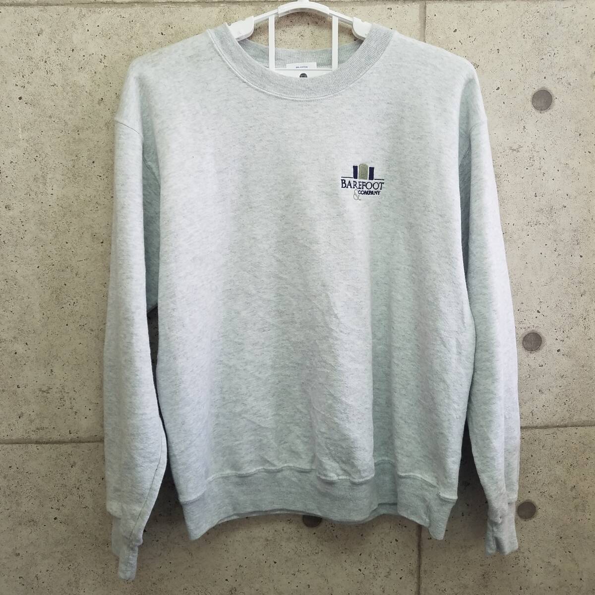 中古 アメリカ古着 EAGLE USA イーグルユーエスエー スウェット トレーナー 長袖 メンズ Lサイズ 灰色 グレー ビンテージ カジュアル _画像2