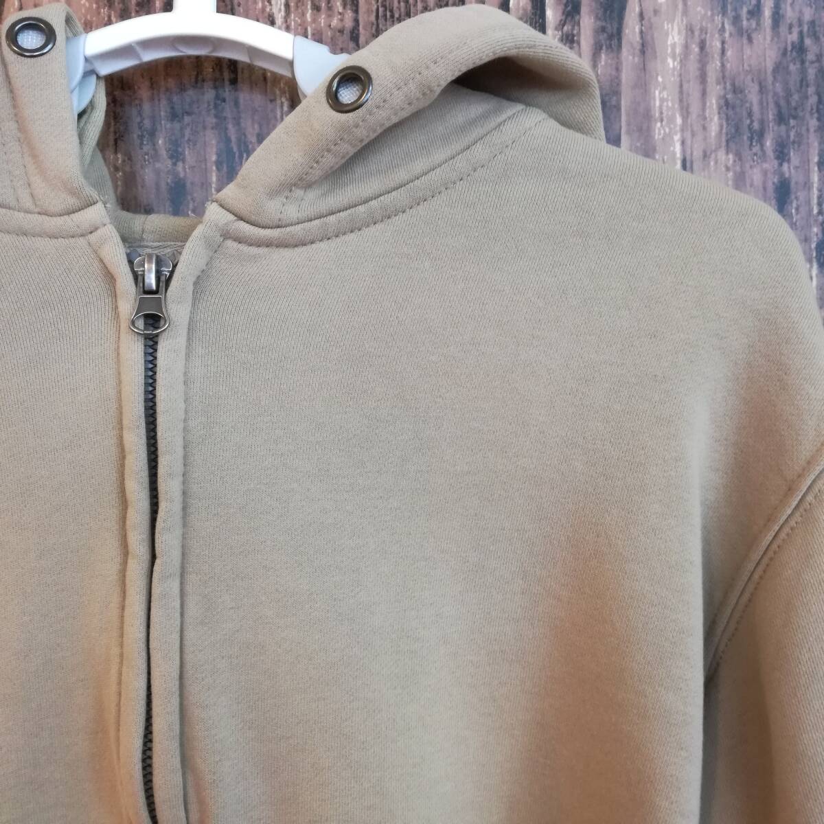 中古 古着 NAVY ネイビー パーカー スウェット スエット トレーナー メンズ XLサイズ 2L LL 茶色 ブラウン カジュアル おしゃれ 送料無料_画像1