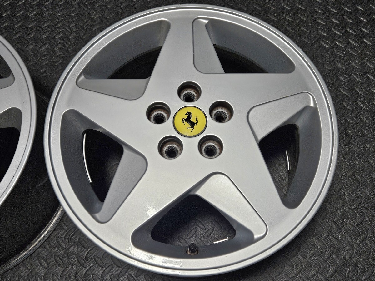 ◆Ferrari正規品◆フェラーリ 348 純正 17インチ PCD108/5H 7.5J+49/9J+68.05 SPEEDLINE製 F348 348tb 348ts リペアベース 当時物_画像5