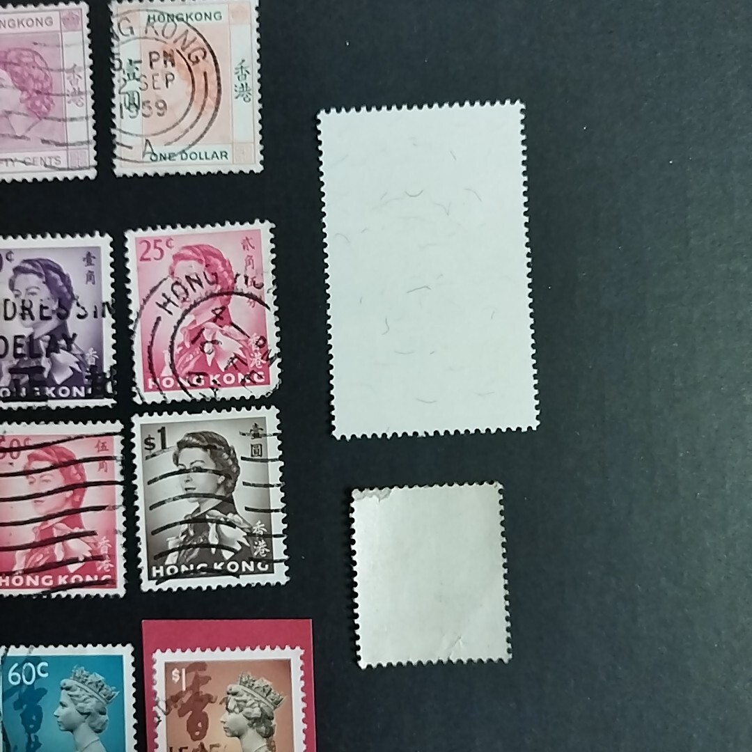 香港の切手 10枚　外国切手　HONG KONG ホンコン HONGKONG,CHINA 中國香港　dolphin 1999　消印1959_画像6