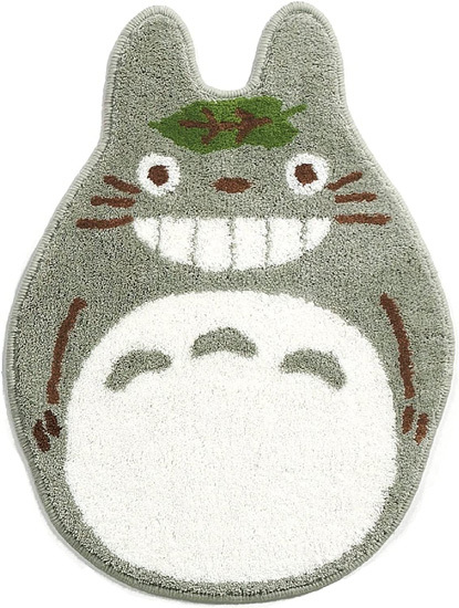 【新品(開封のみ)】 センコー アクセントマット となりのトトロ ゆっくり 約65×48cm グレー [管理:1100043185]_画像1