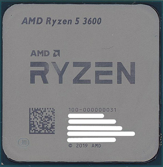 【中古】AMD Ryzen 5 3600 100-100000031 3.6GHz Socket AM4 [管理:1050013891]_画像1
