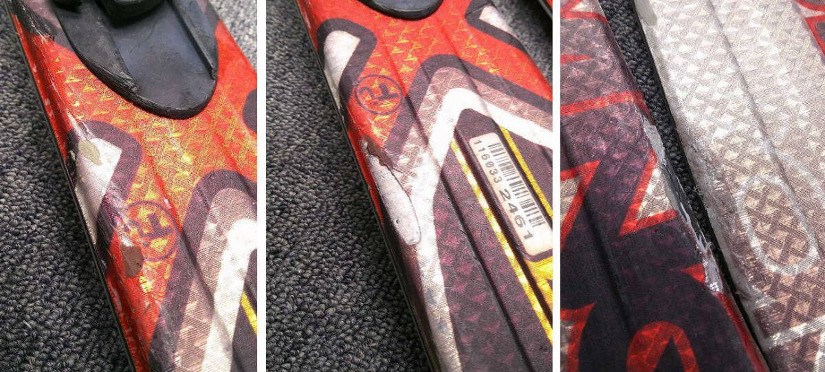 1964★サロモン XWING 137㎝★中古/補修あり/チューンナップ済み/ビンディング設定(無料)/ブーツ・ストック追加可_画像4