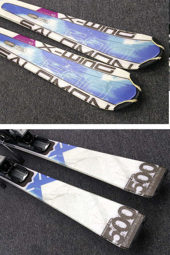 1955★サロモン X-WING 150㎝★中古/SALOMON/初中級向け/チューンナップ済み/ビンディング設定(無料)/ブーツ・ストック追加可_画像2