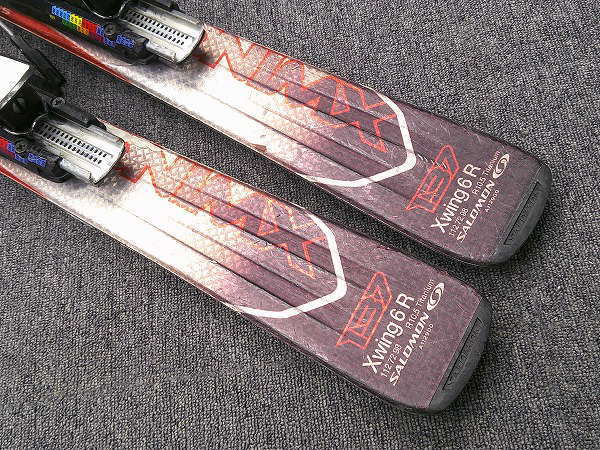 1964★サロモン XWING 137㎝★中古/補修あり/チューンナップ済み/ビンディング設定(無料)/ブーツ・ストック追加可_画像5