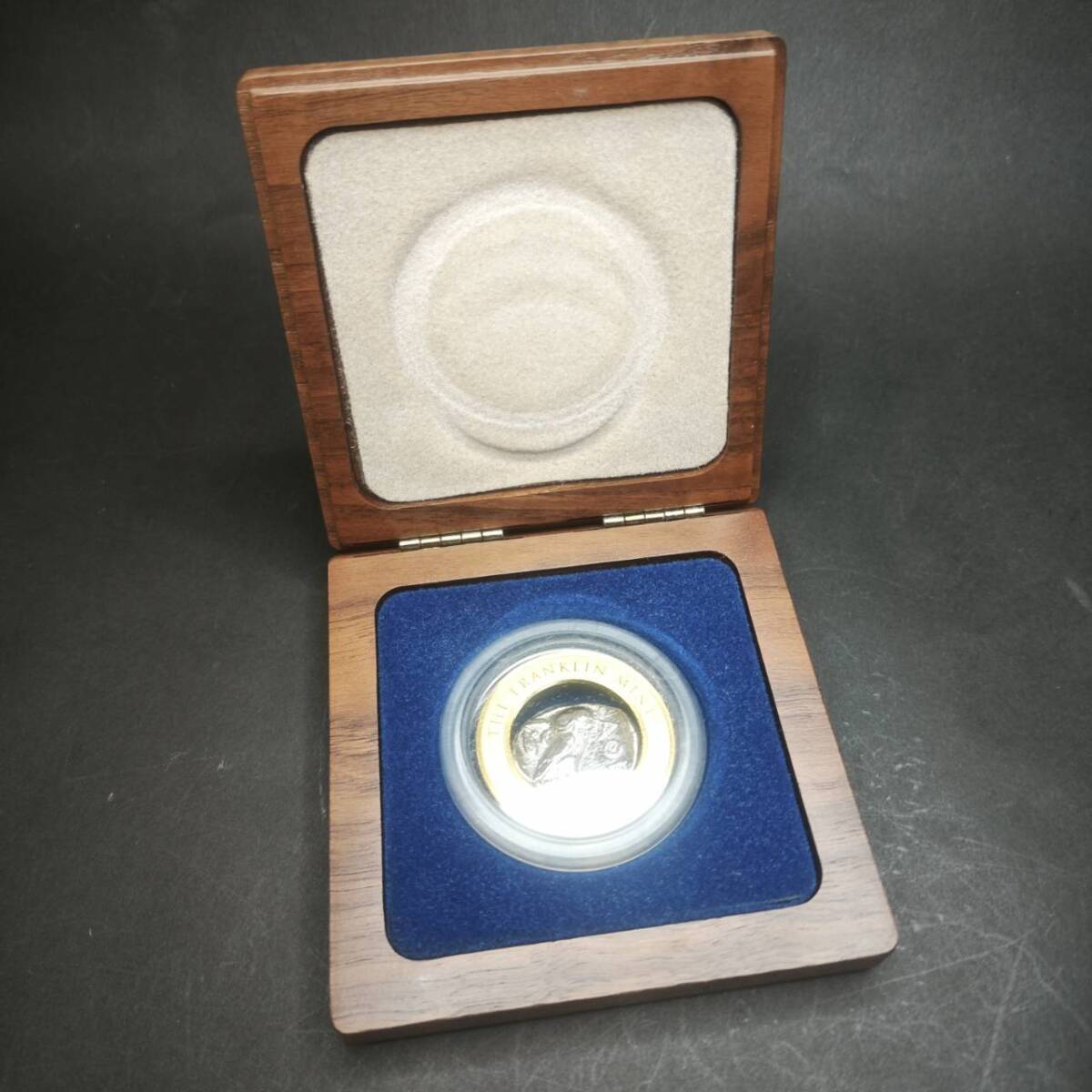 フランクリンミント社 The Athenian Owl Silver Tetradrachm フクロウ アテネ コイン 硬貨 ケース付_画像1