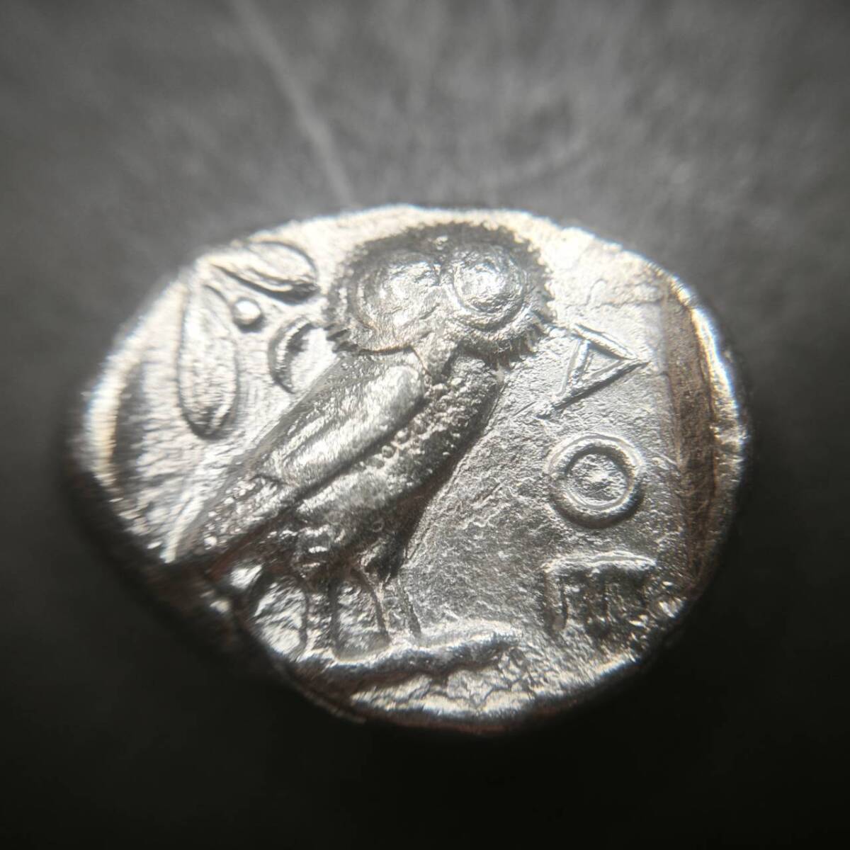 フランクリンミント社 The Athenian Owl Silver Tetradrachm フクロウ アテネ コイン 硬貨 ケース付_画像5