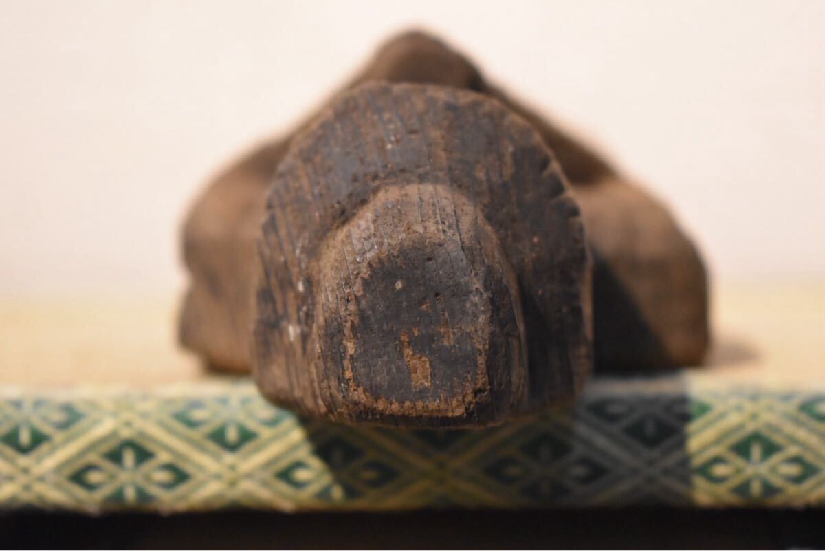 【GE】E483【コレクター所蔵品】時代 円空仏/仏教美術 仏像 佛 置物 彫刻 骨董品 時代品 美術品 古美術品 nr_画像7