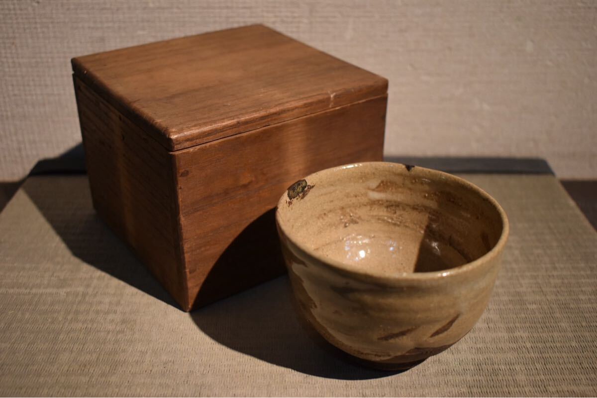 【GE】Z478【コレクター所蔵品】時代 唐津茶碗/日本美術 唐津焼 茶道具 骨董品 時代品 美術品 古美術品 sb_画像1