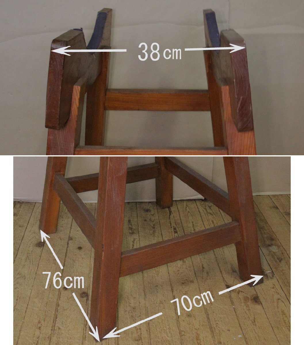 時代市場■長期保管品■大型品 欅製長胴太鼓用宮台■引取・着払限定■打楽器・祭礼具_画像10