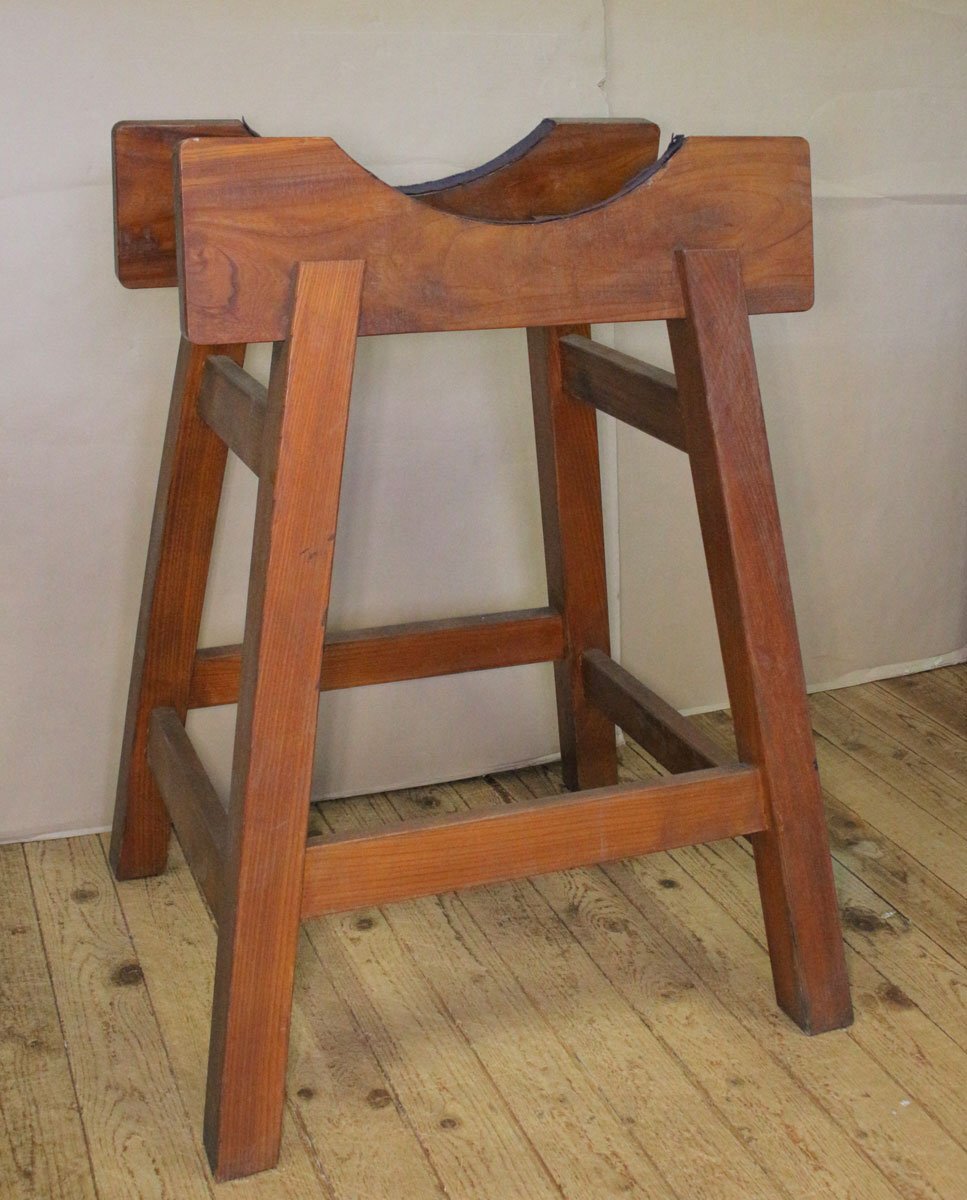 時代市場■長期保管品■大型品 欅製長胴太鼓用宮台■引取・着払限定■打楽器・祭礼具_画像1