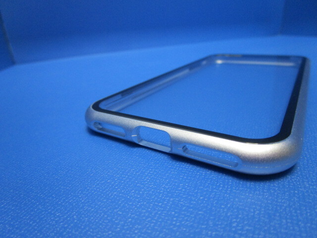 campino カンピーノ アルミハイブリッドケース アルミバンパー + 強化ガラス マグネット式 iPhone SE 第3・2世代 8 7 シルバー ★t_画像7