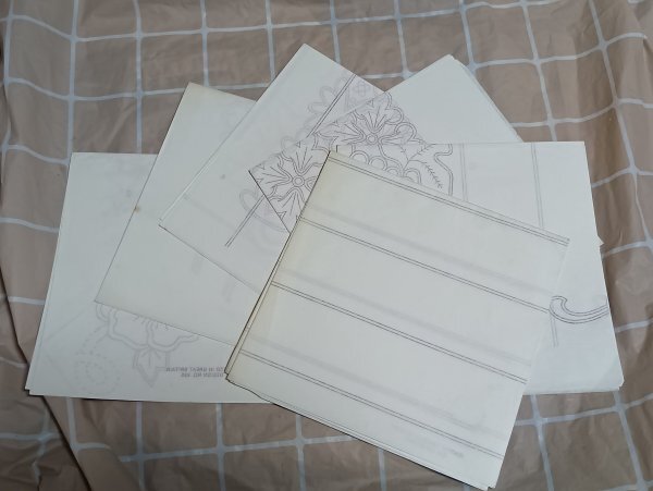 洋書■カットワーク刺繍 CUT WORK EMBROIDERY 1976年 実物大型紙付 全英文_画像2