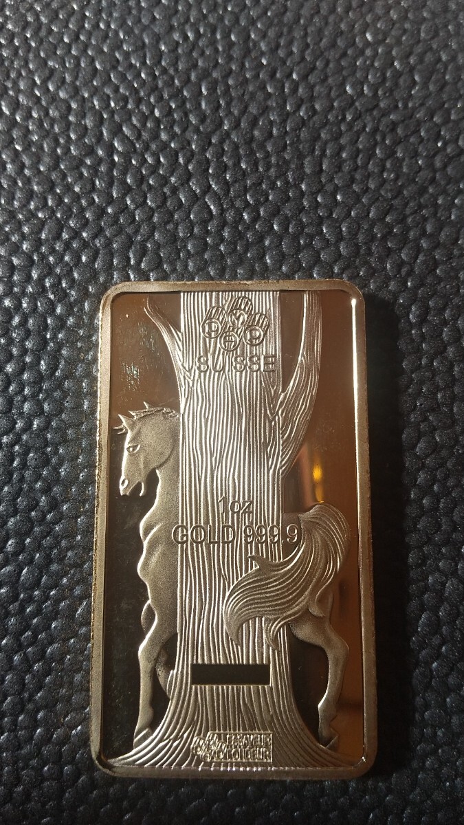 インゴット 馬 32g 金、金塊、ゴールド、置物、オブジェ fc-005_画像2