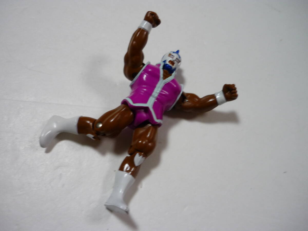 [管00]【送料無料】フィギュア マリポーサ 約9.5cm キン肉マン 王位争奪編 超人パワーシリーズ 人形 当時物_画像7