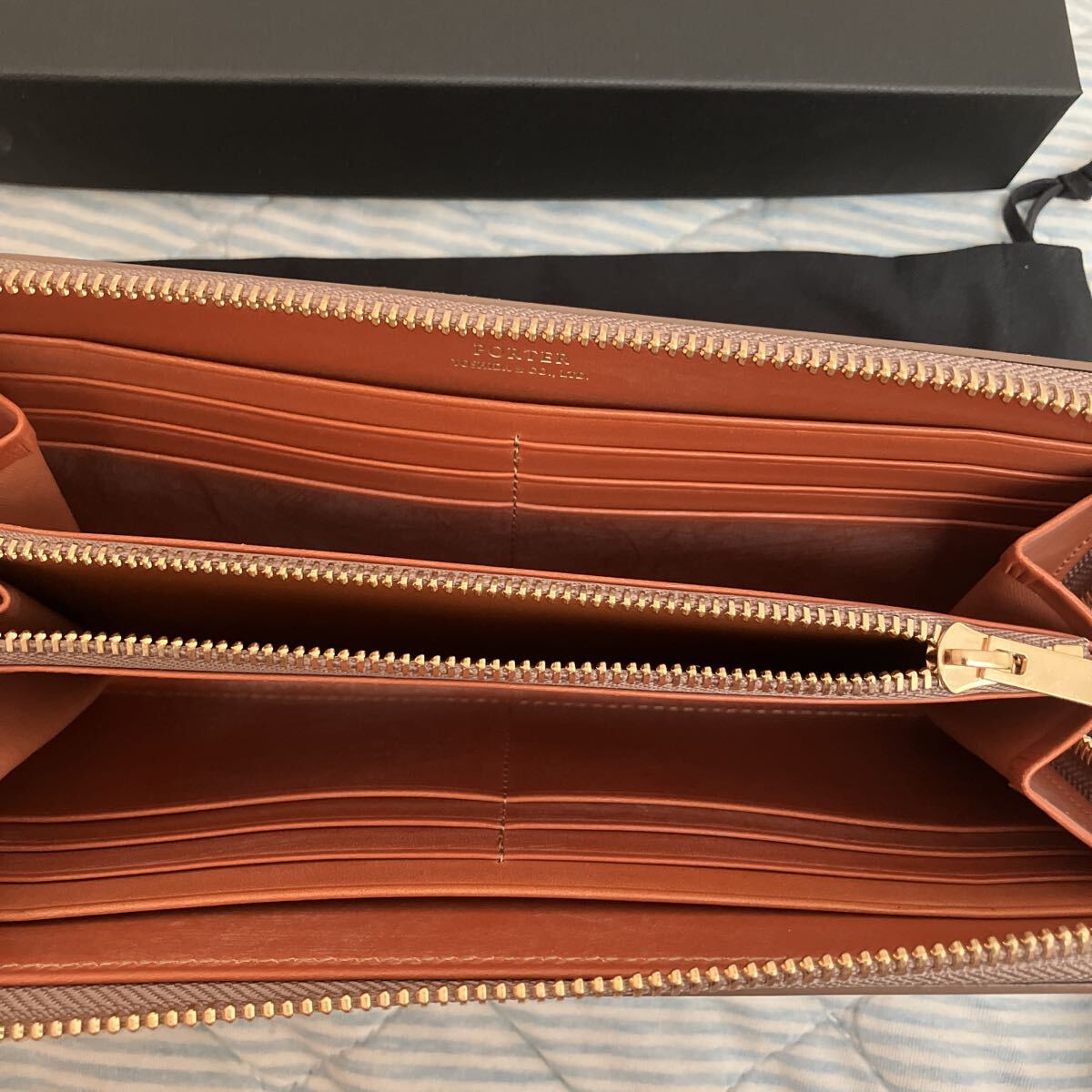 PORTER / BILL BRIDLELONG WALLET ポーター 長財布 ラウンドファスナー PORTER 吉田カバン ウォレット ロングウォレット　ロンドンタン_画像3