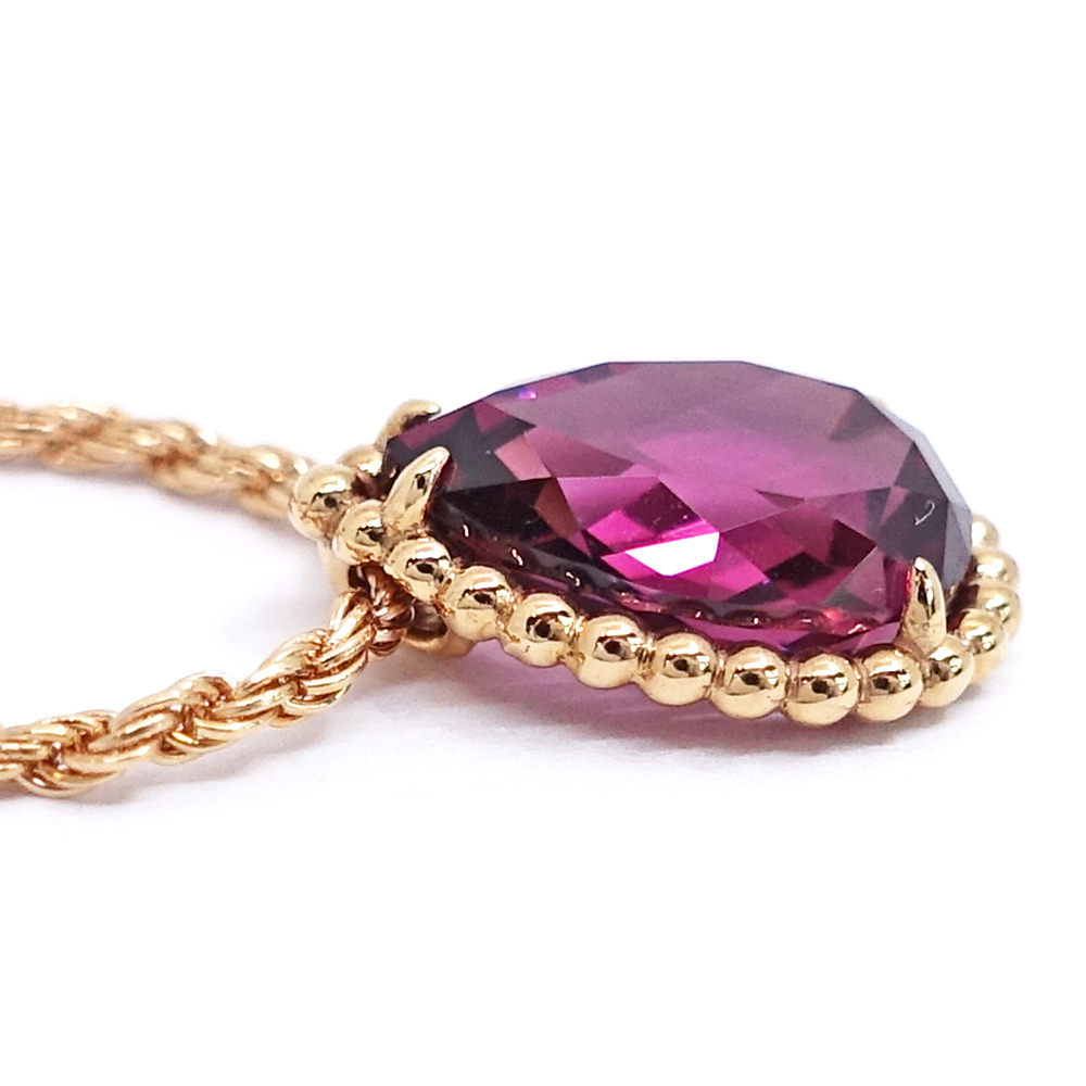 【栄】ブシュロン K18PG セルパンボエム ロードライトガーネット スモール ネックレス S スモール JPN00595 750PG ジュエリー_画像6