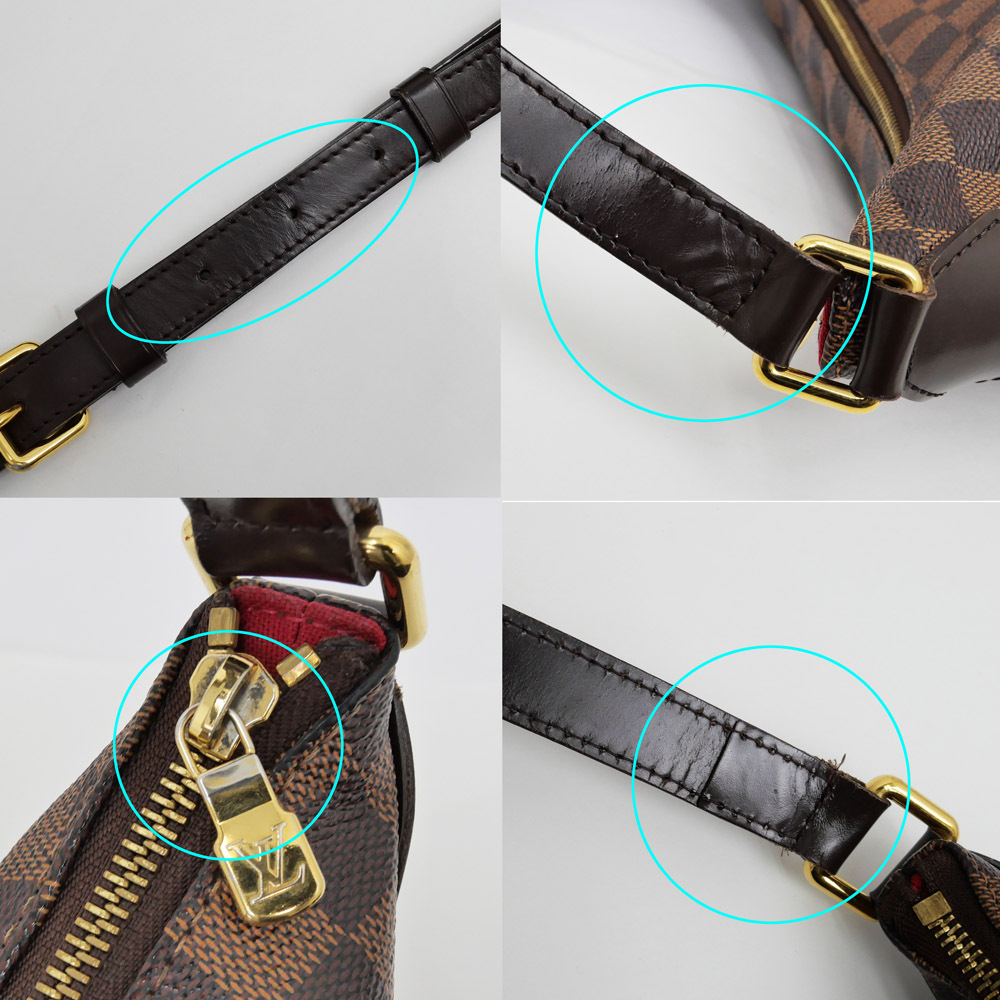 【名東】ルイヴィトン ダミエ ブルームズベリ GM N42250 ショルダー バッグ ブラウン レディース_画像8