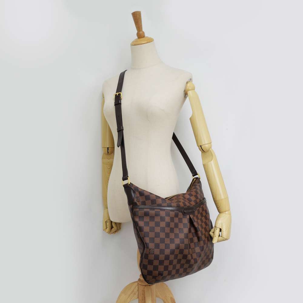 【名東】ルイヴィトン ダミエ ブルームズベリ GM N42250 ショルダー バッグ ブラウン レディース_画像9