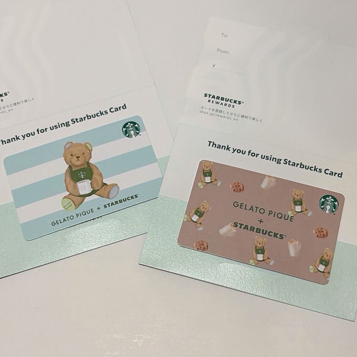 Starbucks карта gelato pique Bear окантовка mint green Bear рисунок старт bajelapike старт ba карта осталось высота 2000 иен итого 4000 иен комплект 