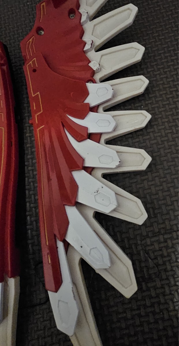 バンダイ製 百獣戦隊ガオレンジャー パワーアニマルシリーズ DXガオファルコンの羽根(左右セット) ガオイカロス、部品_画像7