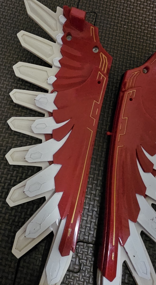 バンダイ製 百獣戦隊ガオレンジャー パワーアニマルシリーズ DXガオファルコンの羽根(左右セット) ガオイカロス、部品_画像8